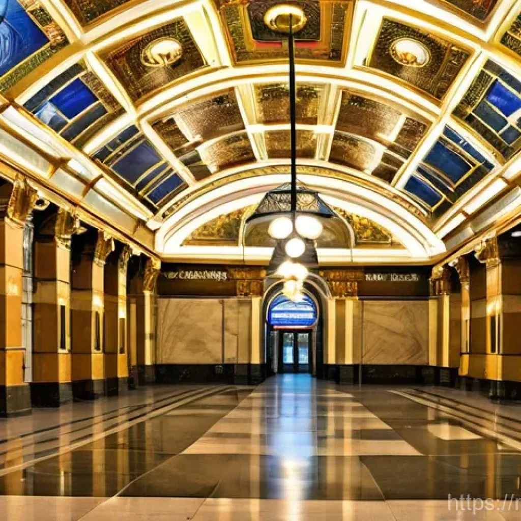 지하철 아트 공공미술의 정의 - **Prompt 1: Grandeur of Historic Moscow Metro**
"A majestic and opulent interior of a historic M...