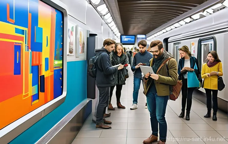 지하철 아트 공공미술의 정의 - **Prompt 1: Grandeur of Historic Moscow Metro**
    "A majestic and opulent interior of a historic M...
